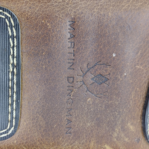 Martin Dingman Cozy Country Bow Tie Oak Slipper Men's 11.5 Brown Comfy Retro - Picture 10 of 12